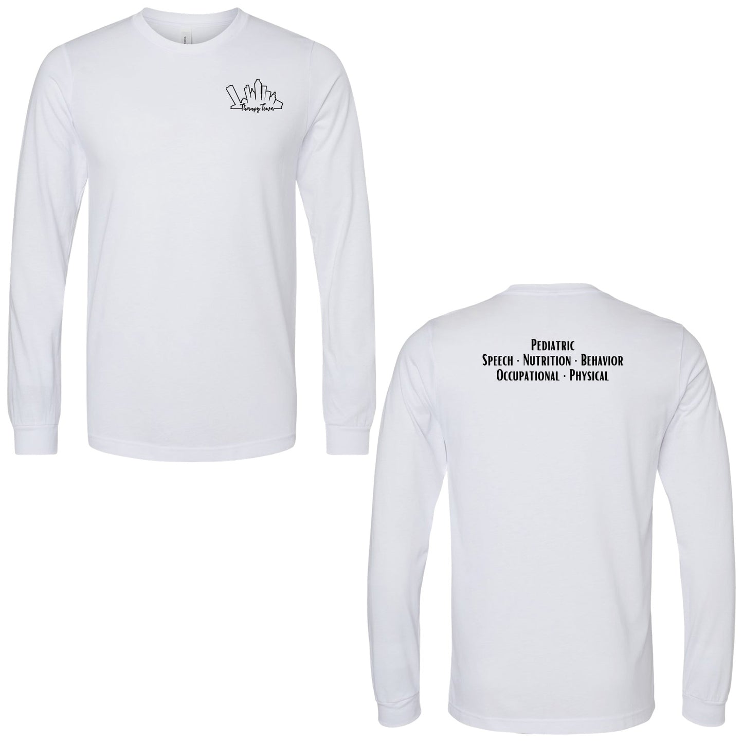 Therapy Town - Adult/Unisex Long Sleeve Fashion Blended T