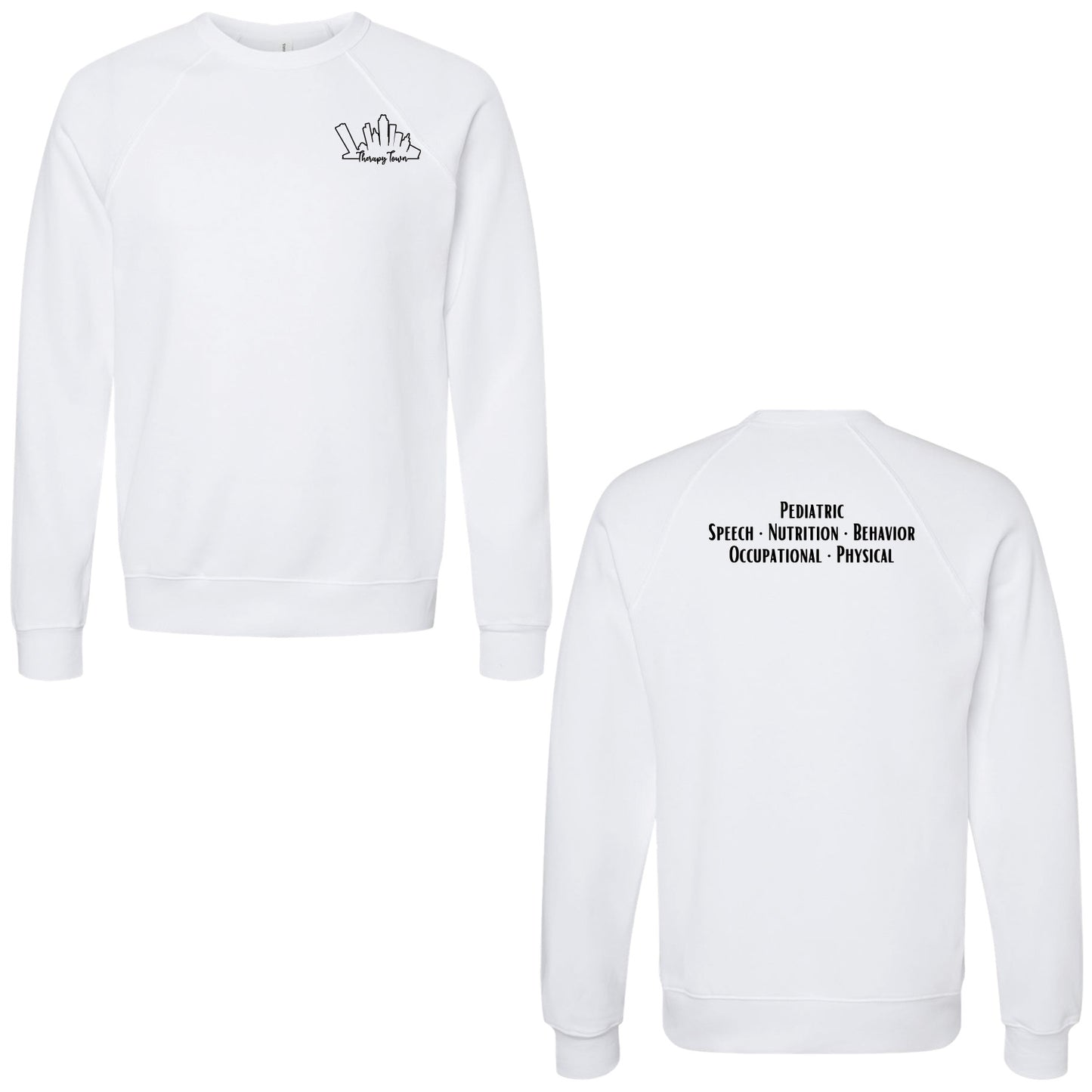 Therapy Town - Adult/Unisex Crewneck Sponge Fleece Sweatshirt