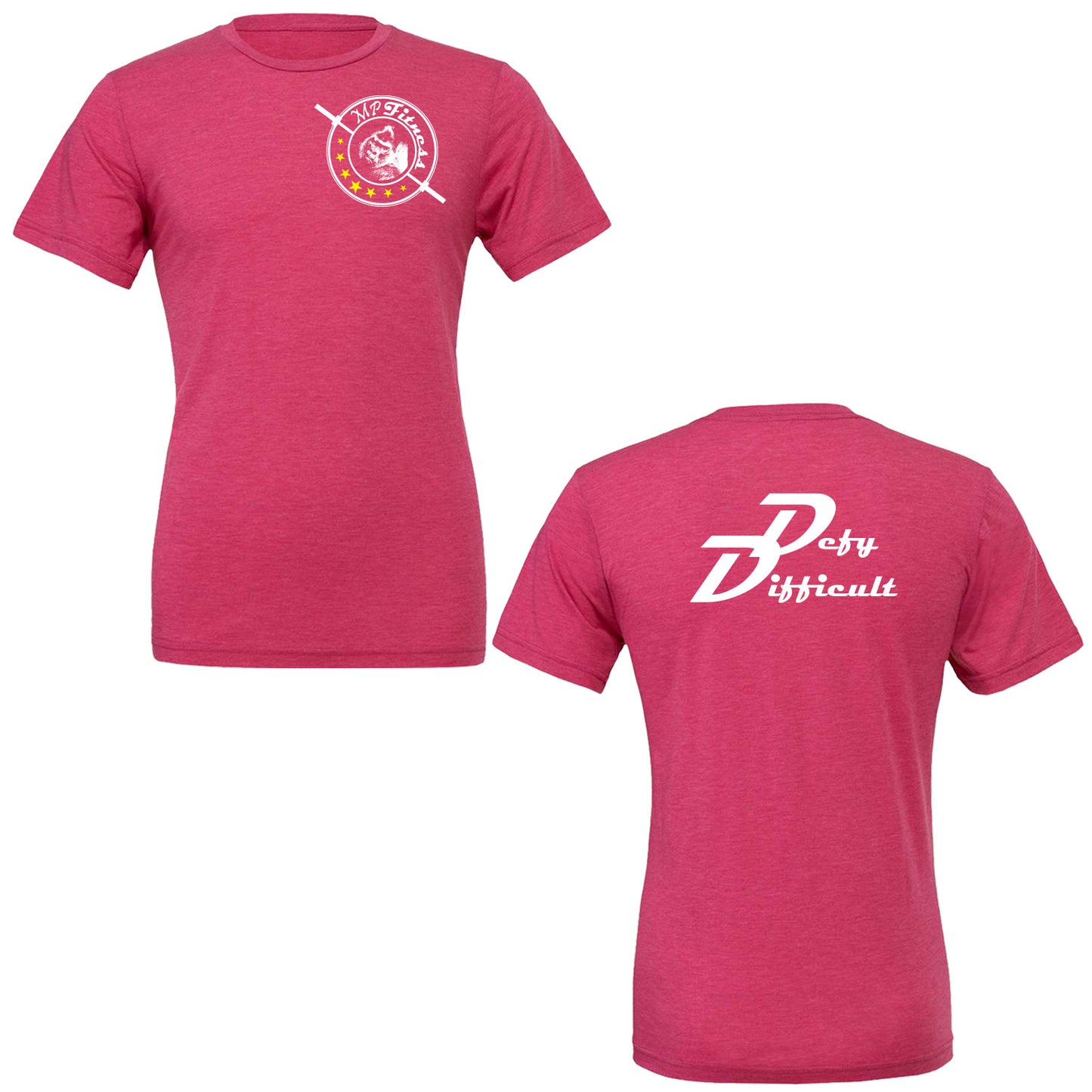 MP Fitness - "Defy Difficult" Adult/Unisex Tri-Blend SS T