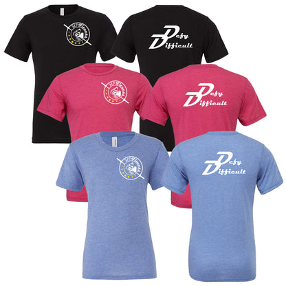 MP Fitness - "Defy Difficult" Adult/Unisex Tri-Blend SS T
