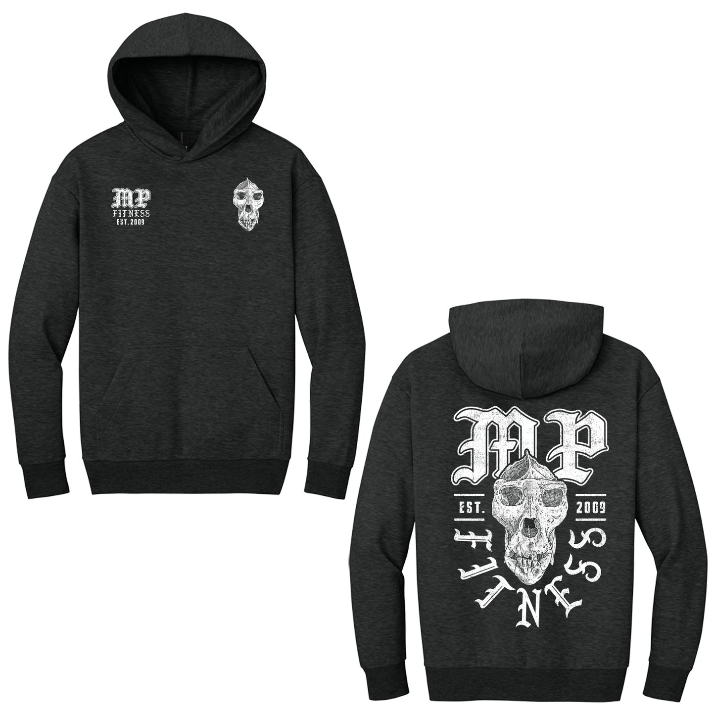 MP Fitness - "Skull" Adult/Unisex Heavyweight Fleece Hoodie