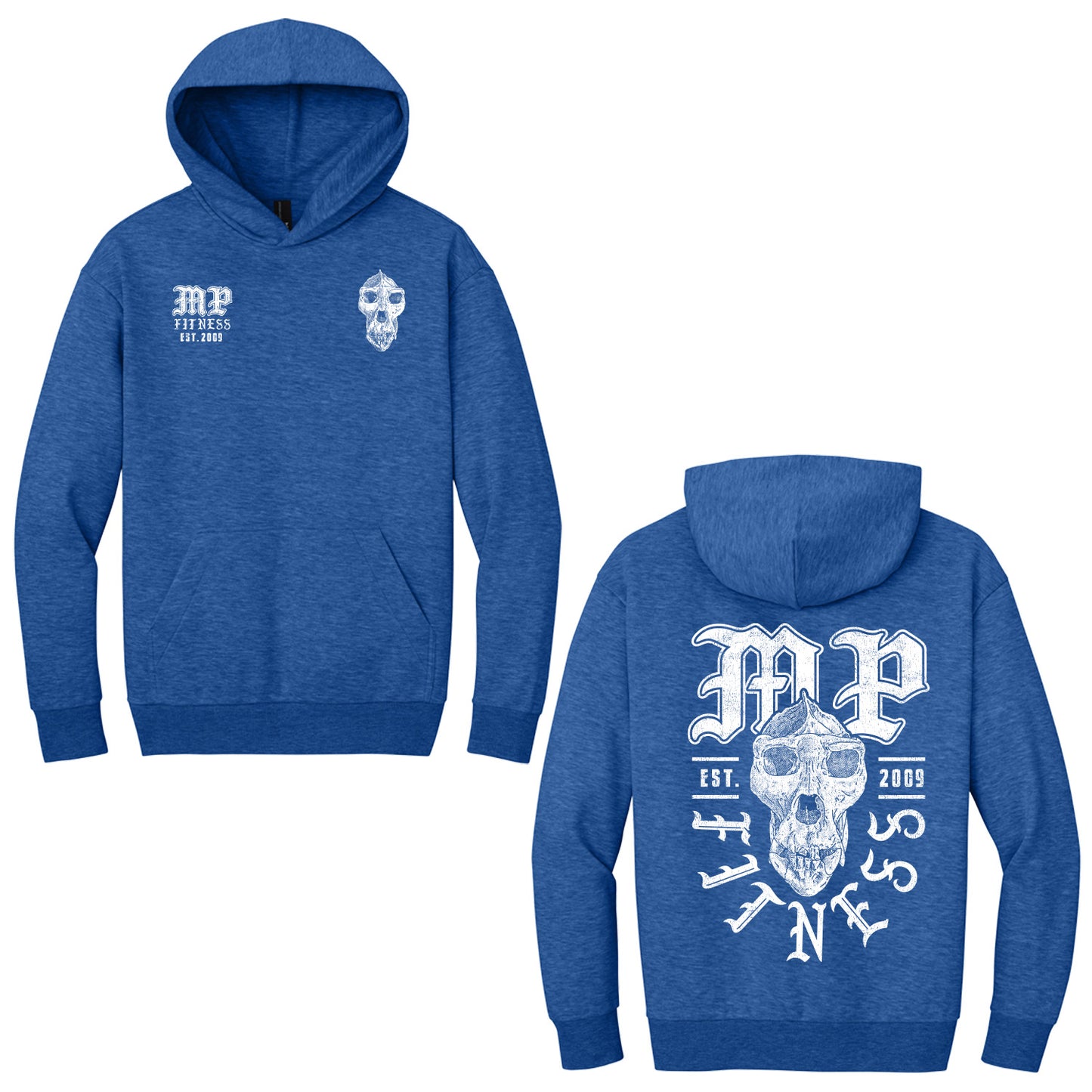 MP Fitness - "Skull" Adult/Unisex Heavyweight Fleece Hoodie