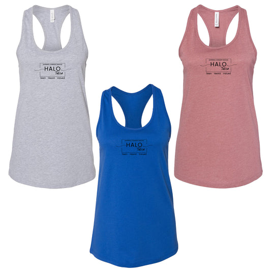 Halo Tulsa - Women's Jersey Racerback Tank Top