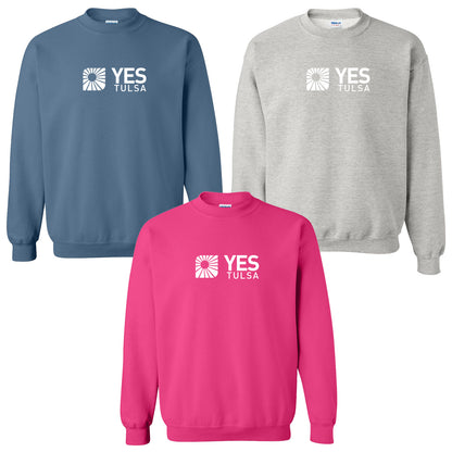 YES TULSA - Adult/Unisex Heavy Blend Crewneck Sweatshirt