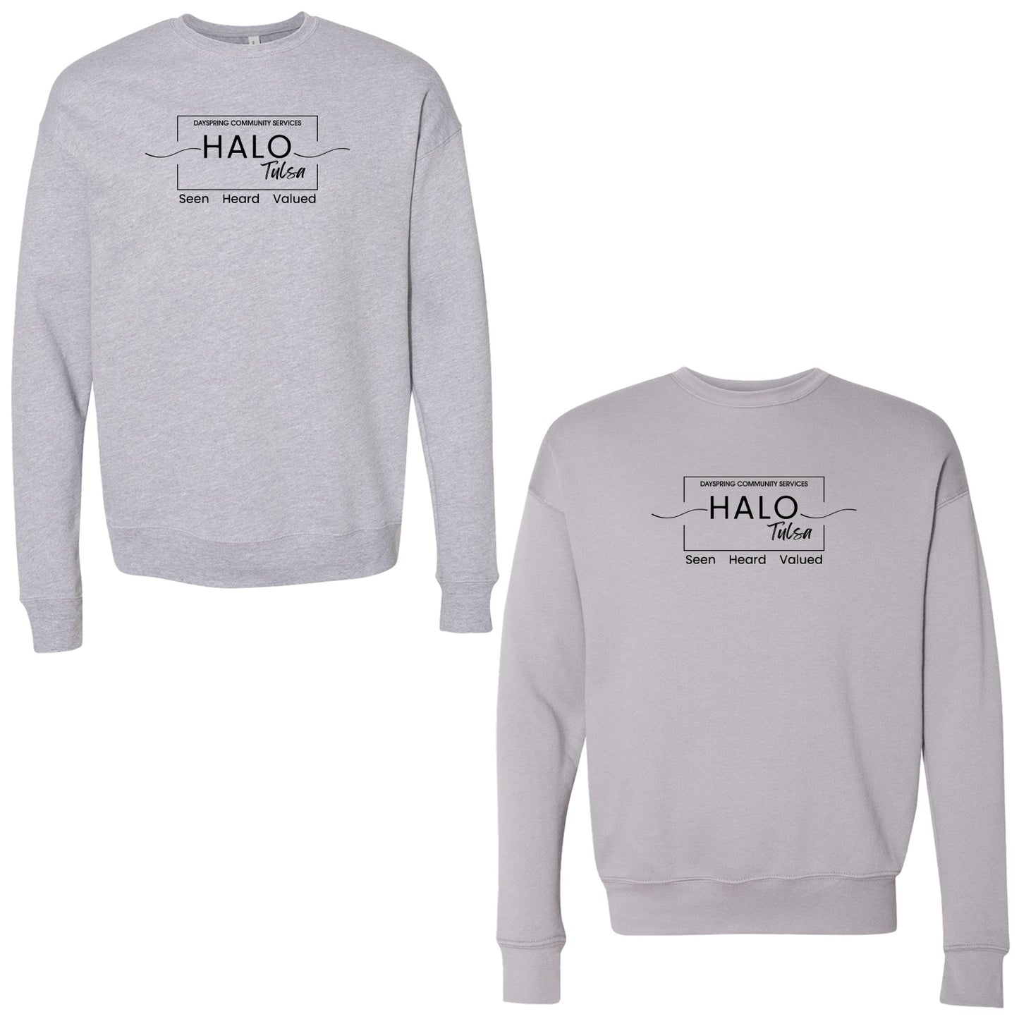 Halo Tulsa - Adult Sponge Fleece Drop Shoulder Crewneck Sweatshirt
