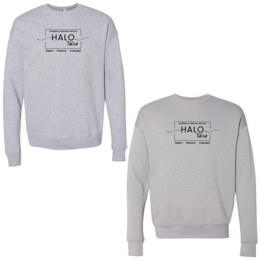 Halo Tulsa - Adult Sponge Fleece Drop Shoulder Crewneck Sweatshirt