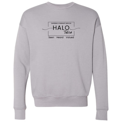Halo Tulsa - Adult Sponge Fleece Drop Shoulder Crewneck Sweatshirt